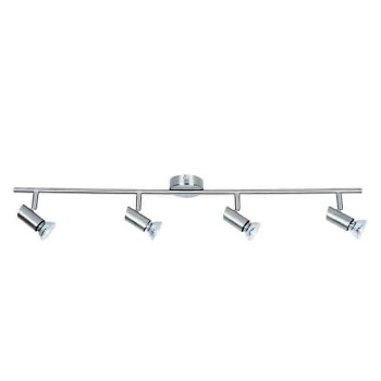 InLight Επιτοίχιο σποτ από μέταλλο σε νίκελ ματ απόχρωση 4XGU10 D:80cm (9076-4Φ-Νίκελ Ματ) InLight Επιτοίχιο σποτ από μέταλλο σε νίκελ ματ απόχρωση 4XGU10 D:80cm (9076-4Φ-Νίκελ Ματ)