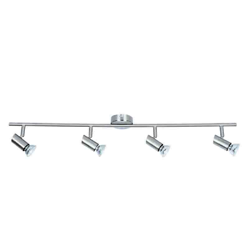 InLight Επιτοίχιο σποτ από μέταλλο σε νίκελ ματ απόχρωση 4XGU10 D:80cm (9076-4Φ-Νίκελ Ματ) InLight Επιτοίχιο σποτ από μέταλλο σε νίκελ ματ απόχρωση 4XGU10 D:80cm (9076-4Φ-Νίκελ Ματ)