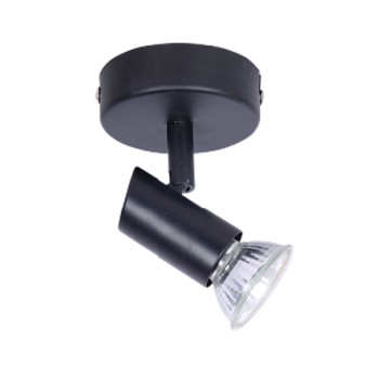 InLight Επιτοίχιο σποτ από μέταλλο σε μαύρη απόχρωση 1XGU10 D:8cm (9077-1Φ-Μαύρο) InLight Επιτοίχιο σποτ από μέταλλο σε μαύρη απόχρωση 1XGU10 D:8cm (9077-1Φ-Μαύρο)