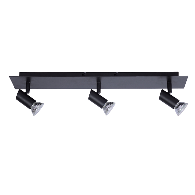 InLight Επιτοίχιο σποτ από μέταλλο σε μαύρη απόχρωση 3XGU10 D:32cm (9078-3Φ-Μαύρο) InLight Επιτοίχιο σποτ από μέταλλο σε μαύρη απόχρωση 3XGU10 D:32cm (9078-3Φ-Μαύρο)