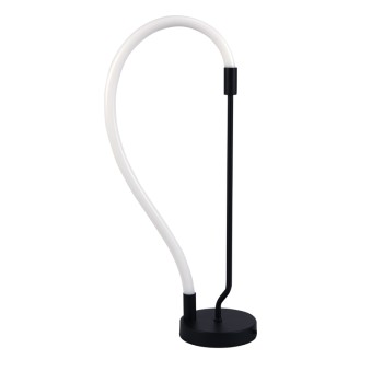 InLight Επιτραπέζιο φωτιστικό LED 18W 3000K από μαύρο μέταλλο και σωλήνα σιλικόνης D:60cm (3010) InLight Επιτραπέζιο φωτιστικό LED 18W 3000K από μαύρο μέταλλο και σωλήνα σιλικόνης D:60cm (3010)