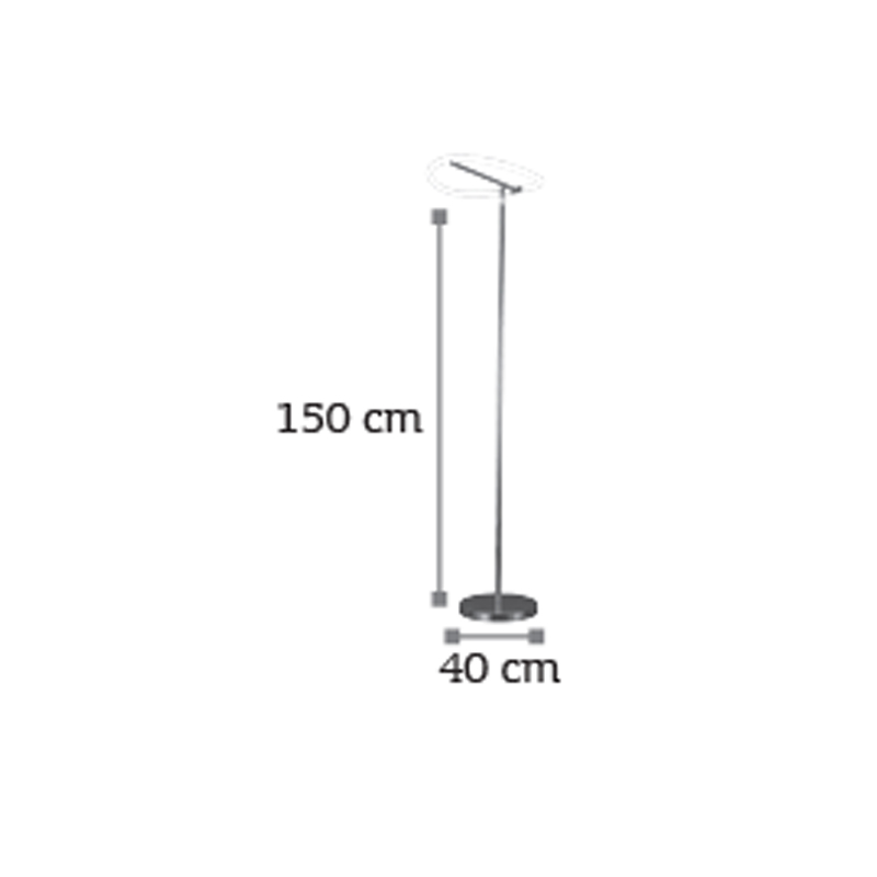 Apple Επιδαπέδιο φωτιστικό LED 20W 3000K από χρώμιο μέταλλο και σωλήνα σιλικόνης D:150cm (45011-CH) Apple Επιδαπέδιο φωτιστικό LED 20W 3000K από χρώμιο μέταλλο και σωλήνα σιλικόνης D:150cm (45011-CH)