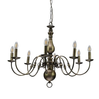 InLight Κρεμαστό φωτιστικό από οξυντέ μέταλλο 8XE14 D:83cm (5309-8) InLight Κρεμαστό φωτιστικό από οξυντέ μέταλλο 8XE14 D:83cm (5309-8)