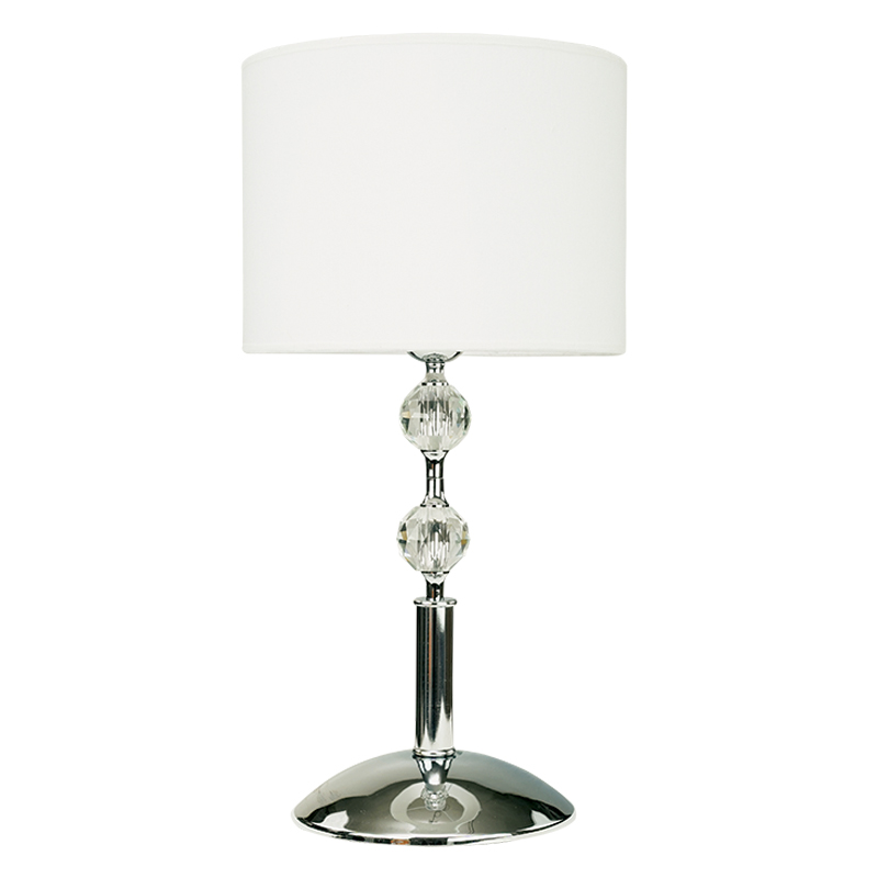 InLight Επιτραπέζιο φωτιστικό από χρώμιο μέταλλο κρύσταλλο και υφασμάτινο καπέλο 1XE27 D:59cm (3422-Χρώμιο) InLight Επιτραπέζιο φωτιστικό από χρώμιο μέταλλο κρύσταλλο και υφασμάτινο καπέλο 1XE27 D:59cm (3422-Χρώμιο)