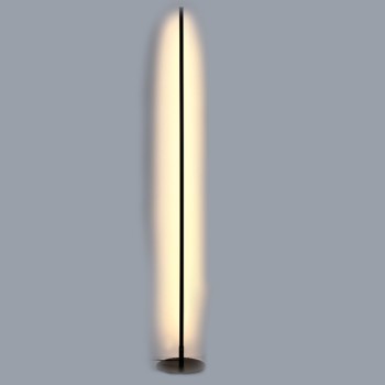InLight Επιδαπέδιο φωτιστικό LED 24W 3000K από μαύρο μέταλλο D:150cm  (45012) InLight Επιδαπέδιο φωτιστικό LED 24W 3000K από μαύρο μέταλλο D:150cm  (45012)