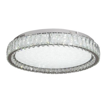 InLight Πλαφονιέρα οροφής LED 80W 4000K από χρώμιο μέταλλο και κρύσταλλα D:80cm (42013-Α) InLight Πλαφονιέρα οροφής LED 80W 4000K από χρώμιο μέταλλο και κρύσταλλα D:80cm (42013-Α)