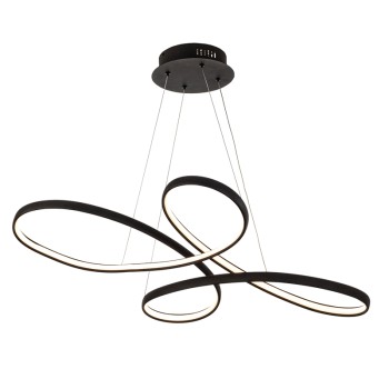 InLight Κρεμαστό φωτιστικό LED 56W 3CCT (by switch) από αλουμίνιο σε μαύρη απόχρωση D:100cm (6150-BL) InLight Κρεμαστό φωτιστικό LED 56W 3CCT (by switch) από αλουμίνιο σε μαύρη απόχρωση D:100cm (6150-BL)