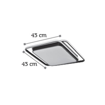 InLight Πλαφονιέρα οροφής LED 60W 3CCT από αλουμίνιο σε μαύρη απόχρωση D:43cm (42171-Μαύρο) InLight Πλαφονιέρα οροφής LED 60W 3CCT από αλουμίνιο σε μαύρη απόχρωση D:43cm (42171-Μαύρο)