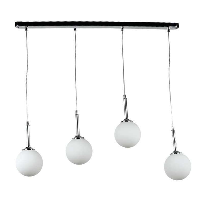 InLight Κρεμαστό φωτιστικό από χρώμιο μέταλλο και λευκή οπαλίνα 4XG9 D:80cm (4515-4 ΡΑΓΑ) InLight Κρεμαστό φωτιστικό από χρώμιο μέταλλο και λευκή οπαλίνα 4XG9 D:80cm (4515-4 ΡΑΓΑ)