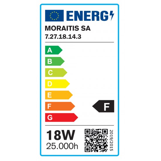 InLight E27 LED G120 18,5watt 6500K Ψυχρό Λευκό (7.27.18.14.3)