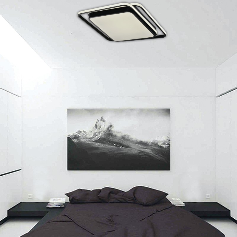 InLight Πλαφονιέρα οροφής LED 60W 3CCT από αλουμίνιο σε μαύρη απόχρωση D:43cm (42171-Μαύρο) InLight Πλαφονιέρα οροφής LED 60W 3CCT από αλουμίνιο σε μαύρη απόχρωση D:43cm (42171-Μαύρο)