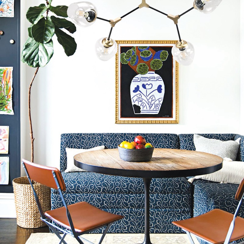 InLight Κρεμαστό φωτιστικό από μαύρο μέταλλο και διάφανο γυαλί 4XE27 D:120cm (6129-4-GL) InLight Κρεμαστό φωτιστικό από μαύρο μέταλλο και διάφανο γυαλί 4XE27 D:120cm (6129-4-GL)