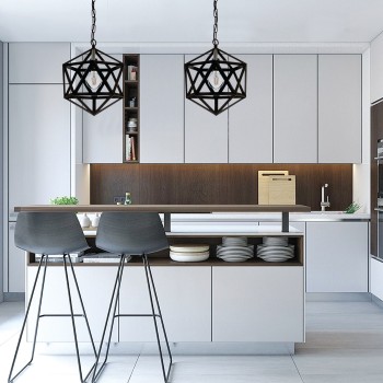 InLight Κρεμαστό φωτιστικό από μαύρο μέταλλο 1XE27 D:30cm (4418-BL) InLight Κρεμαστό φωτιστικό από μαύρο μέταλλο 1XE27 D:30cm (4418-BL)