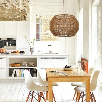 InLight Κρεμαστό φωτιστικό καφέ από σχοινί 1XE27 D:35cm (4503) InLight Κρεμαστό φωτιστικό καφέ από σχοινί 1XE27 D:35cm (4503)