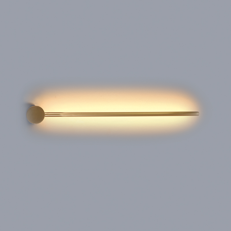 InLight Επιτοίχιο φωτιστικό LED 7W 3000K από χρυσαφί μέταλλο D:60cm (43015-GL) InLight Επιτοίχιο φωτιστικό LED 7W 3000K από χρυσαφί μέταλλο D:60cm (43015-GL)