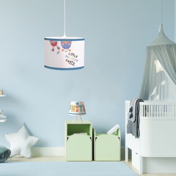 InLight Επιτραπέζιο φωτιστικό από λευκό μέταλλο και καπέλο D:30cm (3025) InLight Επιτραπέζιο φωτιστικό από λευκό μέταλλο και καπέλο D:30cm (3025)