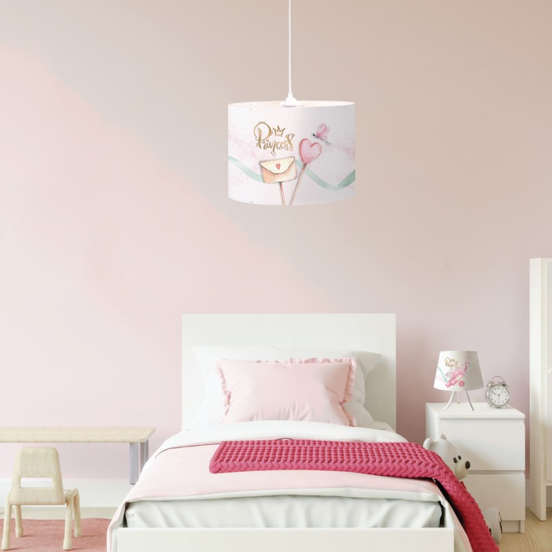 InLight Επιτραπέζιο φωτιστικό από λευκό μέταλλο και καπέλο D:30cm (3027) InLight Επιτραπέζιο φωτιστικό από λευκό μέταλλο και καπέλο D:30cm (3027)