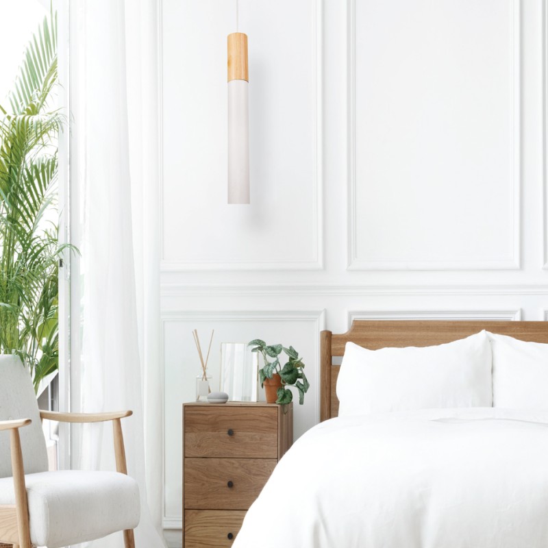 InLight Κρεμαστό φωτιστικό σε μαύρη απόχρωση και ξύλο 1XGU10 D:40cm (4017-BL) InLight Κρεμαστό φωτιστικό σε μαύρη απόχρωση και ξύλο 1XGU10 D:40cm (4017-BL)