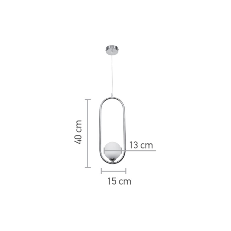 InLight Κρεμαστό φωτιστικό σε χρυσαφί χρώμα και λευκή οπαλίνα 1XG9 D:40cm (4022-GL) InLight Κρεμαστό φωτιστικό σε χρυσαφί χρώμα και λευκή οπαλίνα 1XG9 D:40cm (4022-GL)