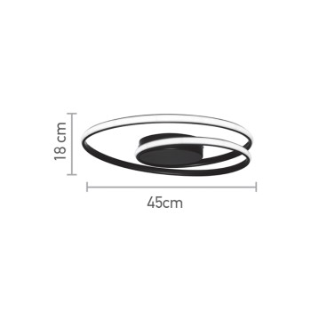 InLight Πλαφονιέρα οροφής LED 36W 3CCT από αλουμίνιο σε χρυσαφί απόχρωση D:55cm (42028-GL) InLight Πλαφονιέρα οροφής LED 36W 3CCT από αλουμίνιο σε χρυσαφί απόχρωση D:55cm (42028-GL)