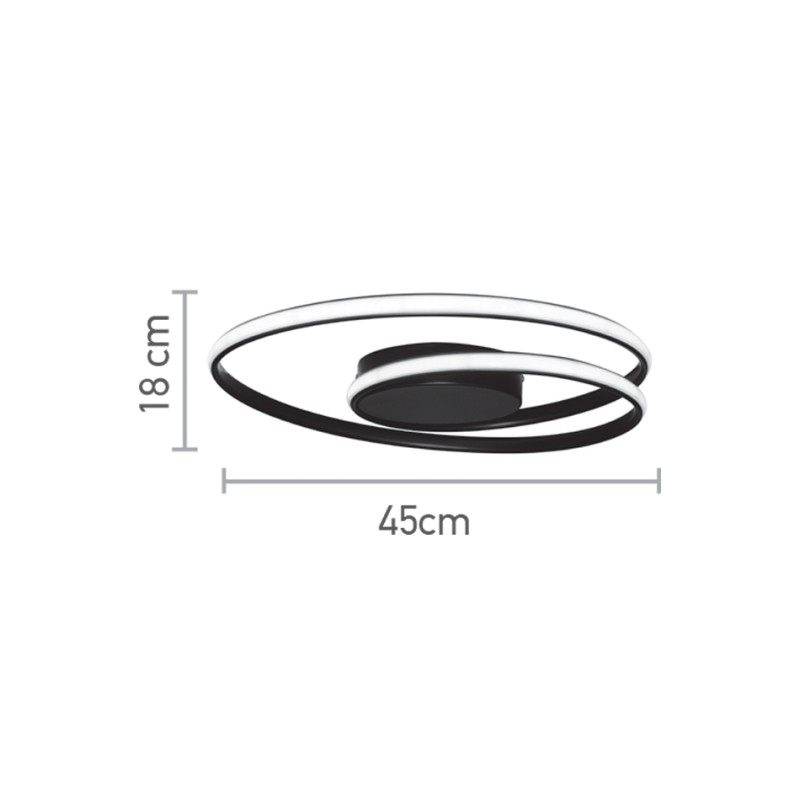 InLight Πλαφονιέρα οροφής LED 36W 3CCT από αλουμίνιο σε χρυσαφί απόχρωση D:55cm (42028-GL) InLight Πλαφονιέρα οροφής LED 36W 3CCT από αλουμίνιο σε χρυσαφί απόχρωση D:55cm (42028-GL)