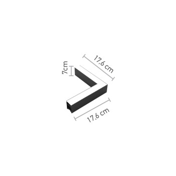 InLight Γωνιακός σύνδεσμος LED 8W 4000K σε μαύρη απόχρωση D:17,6cmX17,6cm (L002-BL) InLight Γωνιακός σύνδεσμος LED 8W 4000K σε μαύρη απόχρωση D:17,6cmX17,6cm (L002-BL)