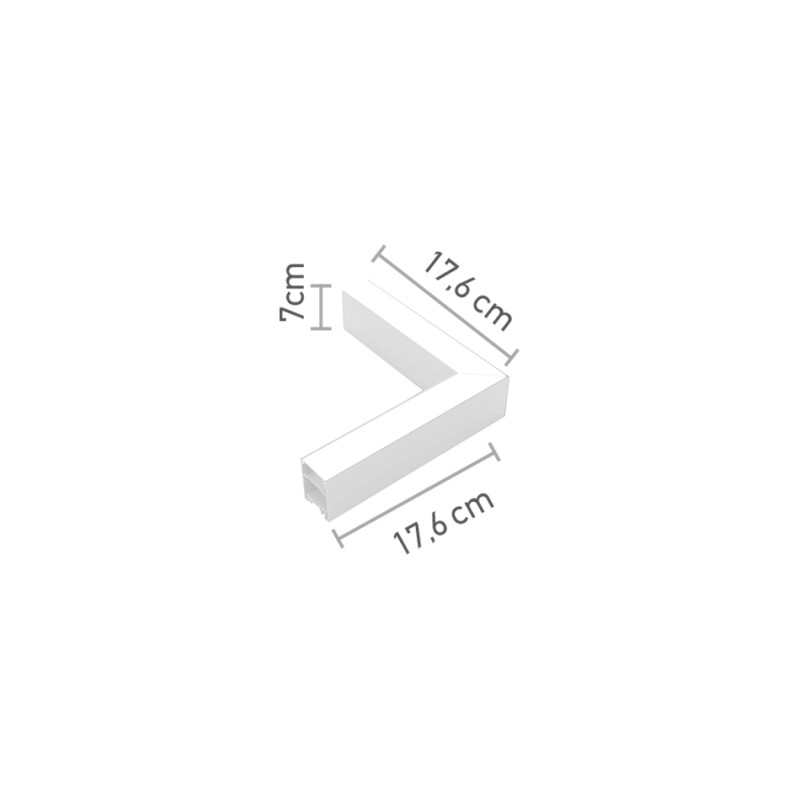 InLight Γωνιακός σύνδεσμος LED 8W 4000K σε λευκή απόχρωση D:17,6cmX17,6cm (L002-WH) InLight Γωνιακός σύνδεσμος LED 8W 4000K σε λευκή απόχρωση D:17,6cmX17,6cm (L002-WH)