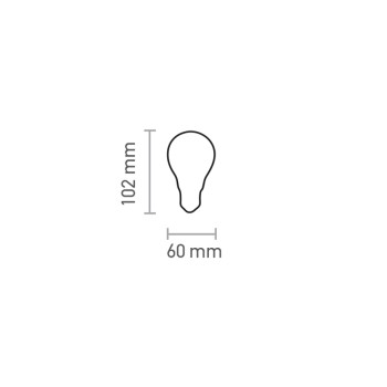 InLight E27 LED Filament A60 8watt με μελί κάλυμμα (7.27.08.41.1) InLight E27 LED Filament A60 8watt με μελί κάλυμμα (7.27.08.41.1)