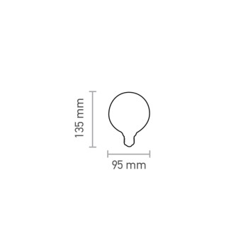InLight E27 LED Filament G95 8watt με μελί κάλυμμα (7.27.08.42.1) InLight E27 LED Filament G95 8watt με μελί κάλυμμα (7.27.08.42.1)