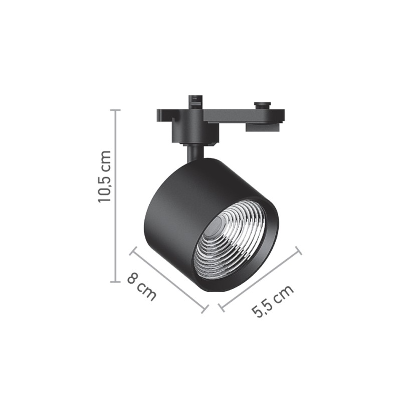 InLight Σποτ Ράγας Μαύρο LED 10W 4000K D:5,5cmX10,5cm (T00502-BL) InLight Σποτ Ράγας Μαύρο LED 10W 4000K D:5,5cmX10,5cm (T00502-BL)
