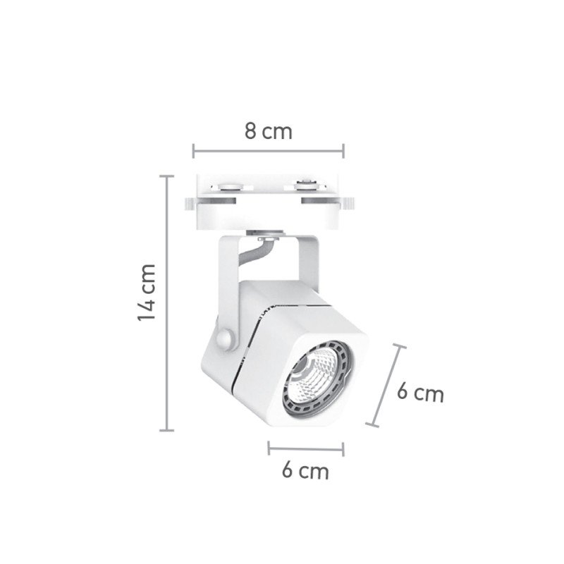 InLight Σποτ Ράγας Λευκό 1XGU10 D:8cmX14cm (T00700-WH) InLight Σποτ Ράγας Λευκό 1XGU10 D:8cmX14cm (T00700-WH)
