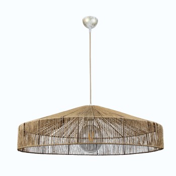 InLight Κρεμαστό φωτιστικό καφέ από σχοινί 1XE27 D:70cm (4029-Α) InLight Κρεμαστό φωτιστικό καφέ από σχοινί 1XE27 D:70cm (4029-Α)