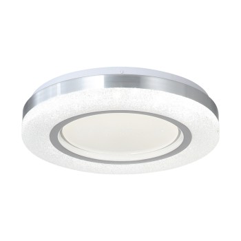 InLight Πλαφονιέρα οροφής LED 36W 3CCT από λευκό και ασημί ακρυλικό D:32cm (42016-C) InLight Πλαφονιέρα οροφής LED 36W 3CCT από λευκό και ασημί ακρυλικό D:32cm (42016-C)