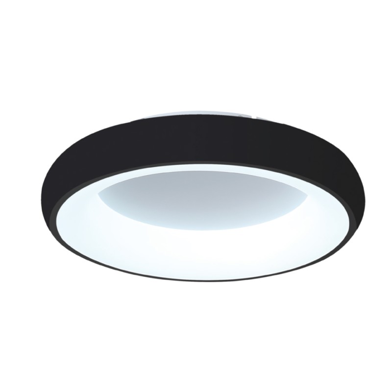 InLight Πλαφονιέρα οροφής LED 24W 3CCT (by tuya) από μαύρο και λευκό ακρυλικό D:40cm (42020-B-Black) InLight Πλαφονιέρα οροφής LED 24W 3CCT (by tuya) από μαύρο και λευκό ακρυλικό D:40cm (42020-B-Black)