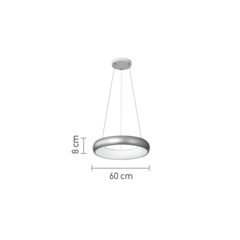 InLight Κρεμαστό φωτιστικό LED 36W 3CCT από χρυσαφί και λευκό ακρυλικό D:60cm (42024-A-Golden) InLight Κρεμαστό φωτιστικό LED 36W 3CCT από χρυσαφί και λευκό ακρυλικό D:60cm (42024-A-Golden)