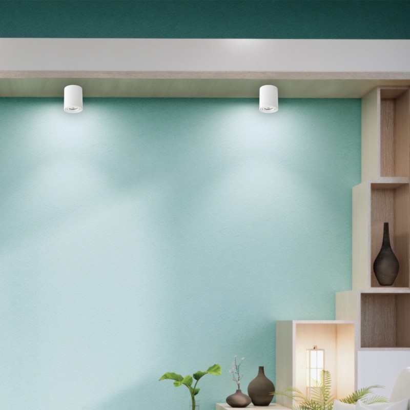 InLight Φωτιστικό οροφής από μαύρο μέταλλο 1XGu10 D:7,8cm (42025-BL) InLight Φωτιστικό οροφής από μαύρο μέταλλο 1XGu10 D:7,8cm (42025-BL)