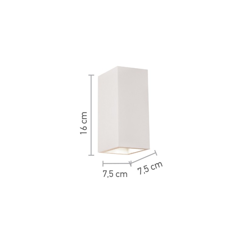 InLight Επιτοίχιο φωτιστικό λευκό από γύψο 2XGU10 D:16cm (43033) InLight Επιτοίχιο φωτιστικό λευκό από γύψο 2XGU10 D:16cm (43033)