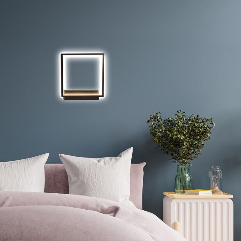 InLight Επιτοίχιο φωτιστικό LED 18W 3000K από αλουμίνιο σε μαύρη απόχρωση D:25cm (43034) InLight Επιτοίχιο φωτιστικό LED 18W 3000K από αλουμίνιο σε μαύρη απόχρωση D:25cm (43034)