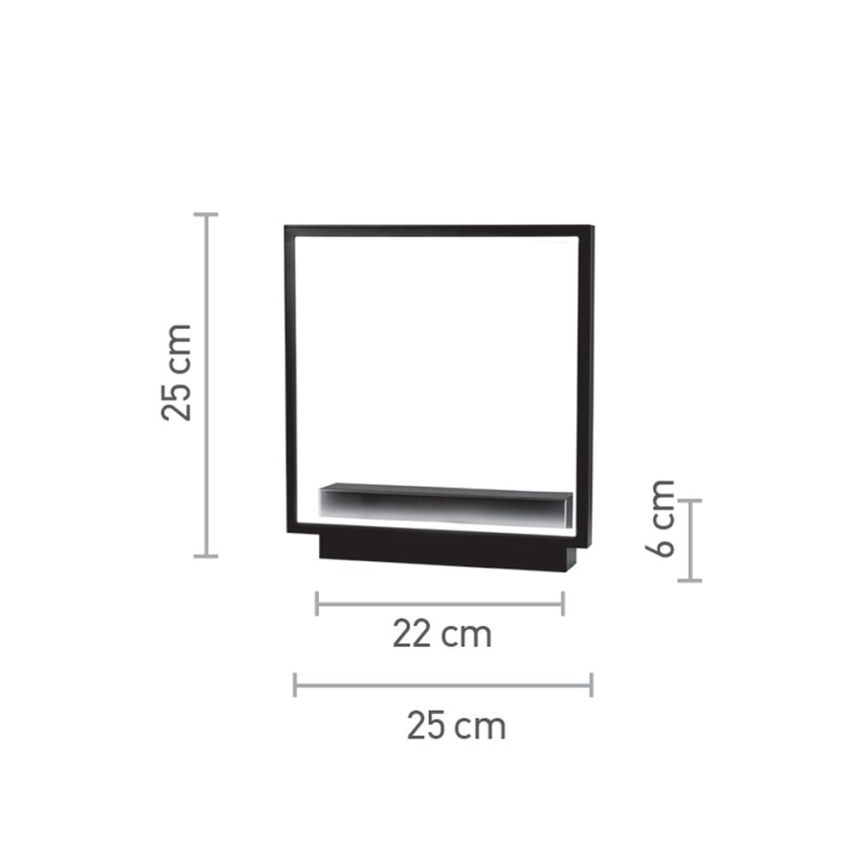InLight Επιτοίχιο φωτιστικό LED 18W 3000K από αλουμίνιο σε μαύρη απόχρωση D:25cm (43034) InLight Επιτοίχιο φωτιστικό LED 18W 3000K από αλουμίνιο σε μαύρη απόχρωση D:25cm (43034)