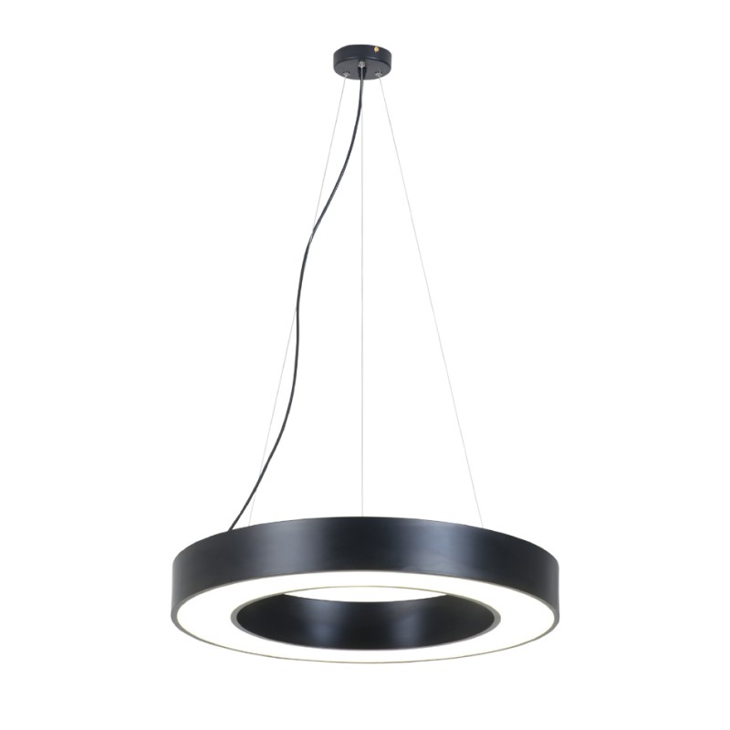 InLight Κρεμαστό φωτιστικό LED 70W 3000K σε μαύρη απόχρωση D:120cm (6041-120-BL) InLight Κρεμαστό φωτιστικό LED 70W 3000K σε μαύρη απόχρωση D:120cm (6041-120-BL)