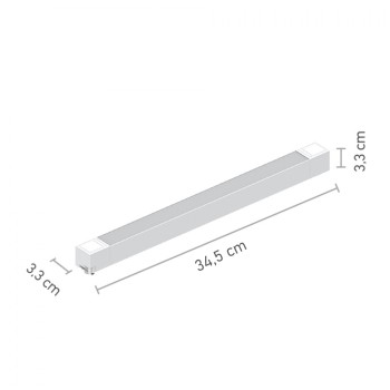 InLight Γραμμικό φωτιστικό LED 20W 3000K για μονοφασική ράγα σε λευκή απόχρωση D:30cmX3,3cm (T02601-WH) InLight Γραμμικό φωτιστικό LED 20W 3000K για μονοφασική ράγα σε λευκή απόχρωση D:30cmX3,3cm (T02601-WH)