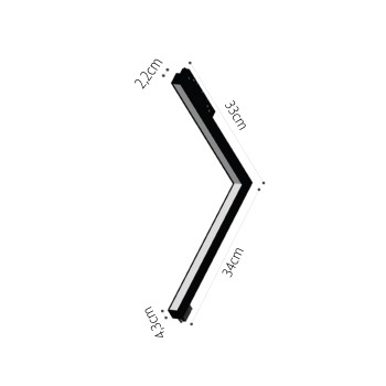 InLight Γραμμικό φωτιστικό γωνία LED 24W 4000K για μαγνητική ράγα σε μαύρη απόχρωση D:30cmX30cm (T05802-BL) InLight Γραμμικό φωτιστικό γωνία LED 24W 4000K για μαγνητική ράγα σε μαύρη απόχρωση D:30cmX30cm (T05802-BL)