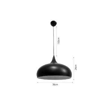 InLight Κρεμαστό φωτιστικό από λευκό μέταλλο 1XE27 D:36cm (4052-WH) InLight Κρεμαστό φωτιστικό από λευκό μέταλλο 1XE27 D:36cm (4052-WH)