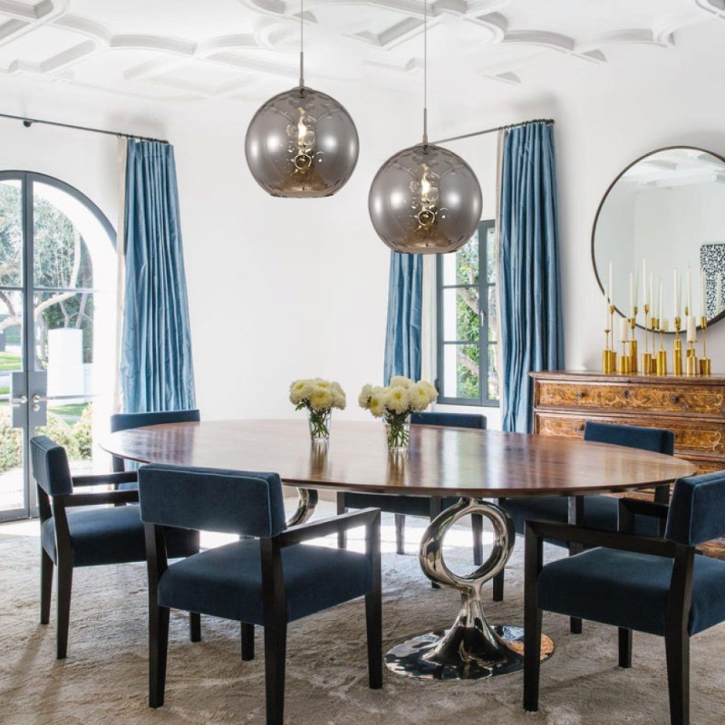 InLight Κρεμαστό φωτιστικό από διάφανο γυαλί 1XE27 D:30cm (4039-A-Transparent) InLight Κρεμαστό φωτιστικό από διάφανο γυαλί 1XE27 D:30cm (4039-A-Transparent)