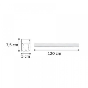 InLight Κρεμαστό φωτιστικό LED 40W 3CCT (By Switch) από αλουμίνιο σε λευκή απόχρωση D:120cm (6072-120-WH) InLight Κρεμαστό φωτιστικό LED 40W 3CCT (By Switch) από αλουμίνιο σε λευκή απόχρωση D:120cm (6072-120-WH)