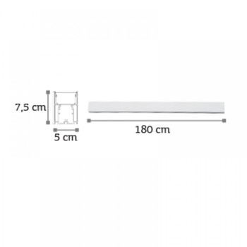 InLight Κρεμαστό φωτιστικό LED 60W 3CCT (By Switch) από αλουμίνιο σε λευκή απόχρωση D:180cm (6072-180-WH) InLight Κρεμαστό φωτιστικό LED 60W 3CCT (By Switch) από αλουμίνιο σε λευκή απόχρωση D:180cm (6072-180-WH)