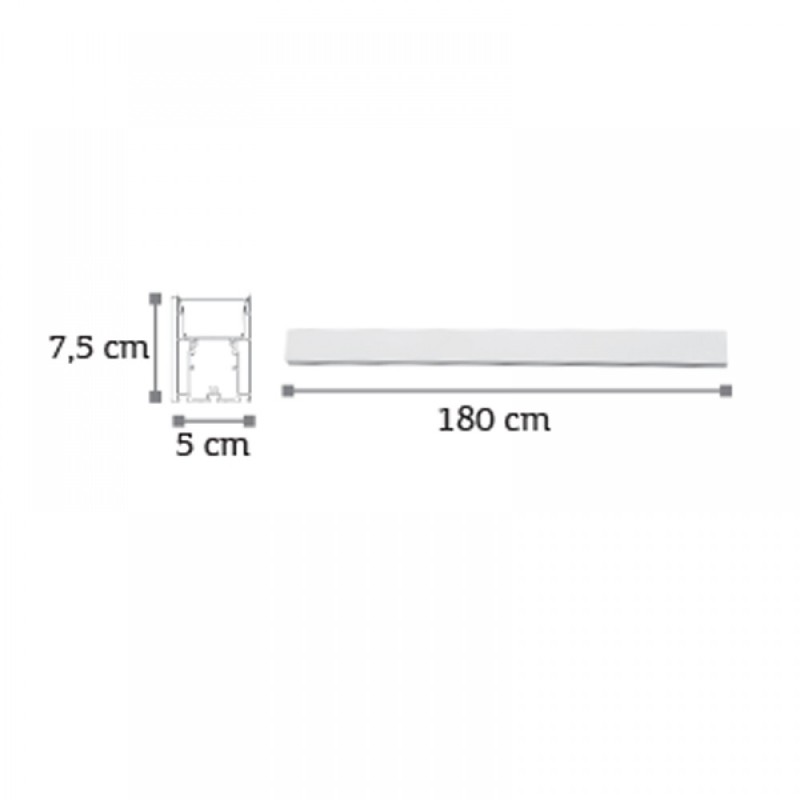 InLight Κρεμαστό φωτιστικό LED 60W 3CCT (By Switch) από αλουμίνιο σε λευκή απόχρωση D:180cm (6072-180-WH) InLight Κρεμαστό φωτιστικό LED 60W 3CCT (By Switch) από αλουμίνιο σε λευκή απόχρωση D:180cm (6072-180-WH)