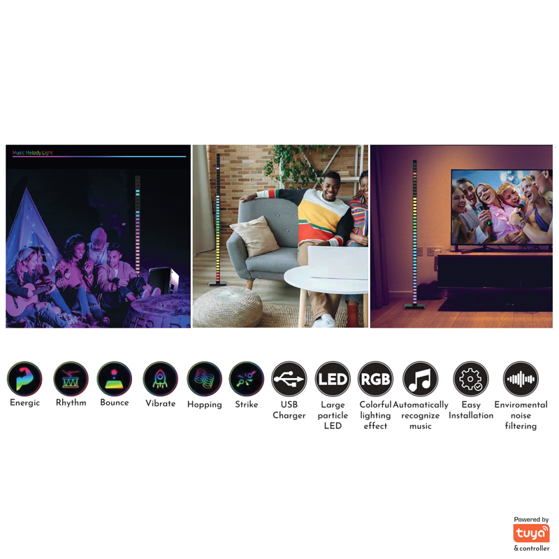 InLight Επιδαπέδιο φωτιστικό LED 10W RGB (by tuya) D:120cm (45024) InLight Επιδαπέδιο φωτιστικό LED 10W RGB (by tuya) D:120cm (45024)