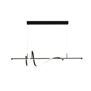 InLight Κρεμαστό φωτιστικό LED 40W 3CCT (by switch on base) σε μαύρο χρώμα D:120cm (6083-BL) InLight Κρεμαστό φωτιστικό LED 40W 3CCT (by switch on base) σε μαύρο χρώμα D:120cm (6083-BL)