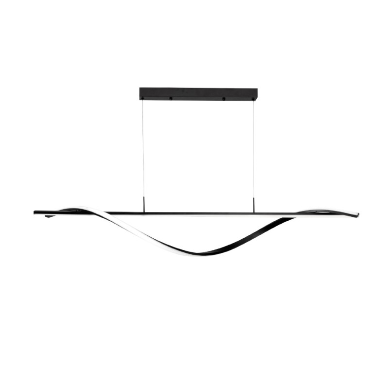 InLight Κρεμαστό φωτιστικό LED 40W 3CCT (by switch on base) σε μαύρο χρώμα D:120cm (6084-BL) InLight Κρεμαστό φωτιστικό LED 40W 3CCT (by switch on base) σε μαύρο χρώμα D:120cm (6084-BL)